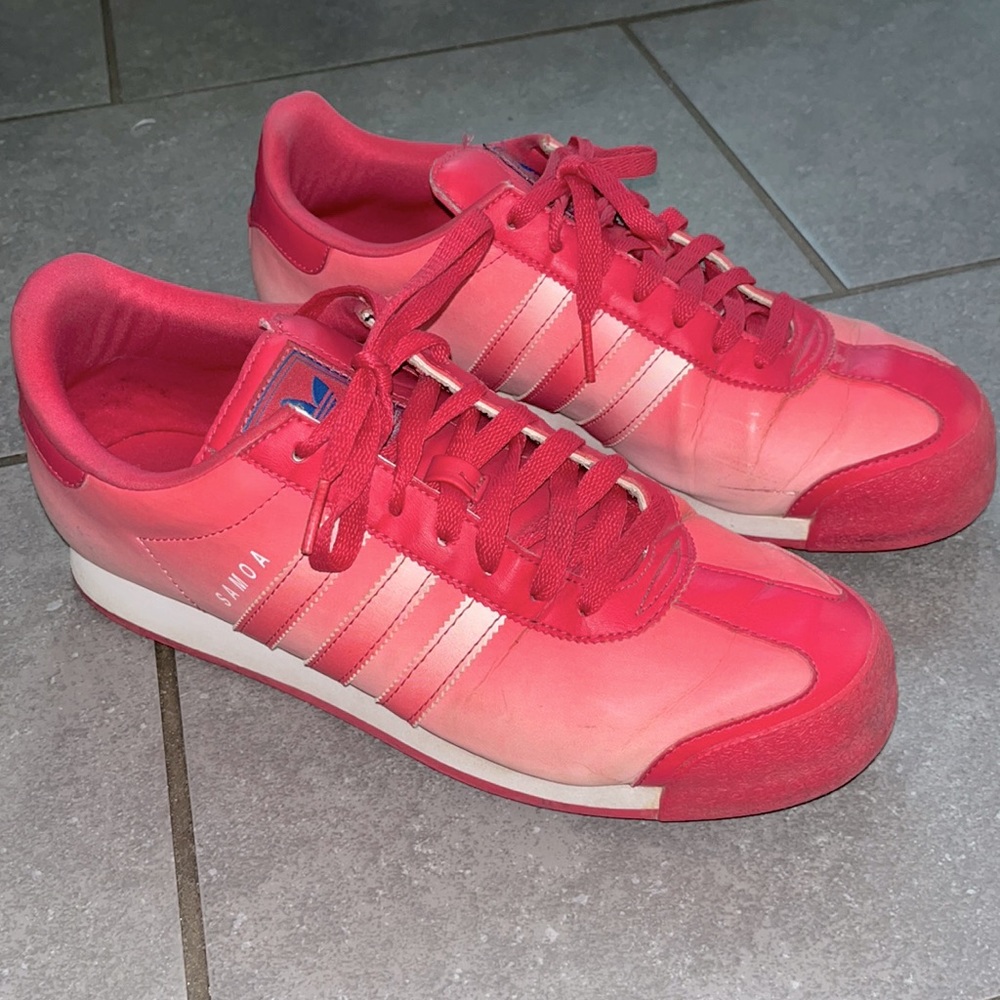 Pink adidas Samoas